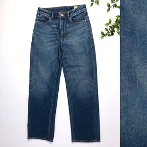 La Vie Rebecca Taylor High Waist Straight Leg Jean